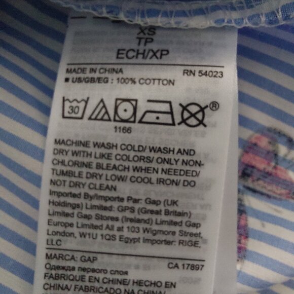 LOVE By Gap Cotton Shirt Tonic Dress, Oversize XS - Picture 6 of 7